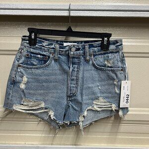 Boyish THE CODY Denim High Rise Cut Off Short Sz 26 in SOME LIKE IT HOT